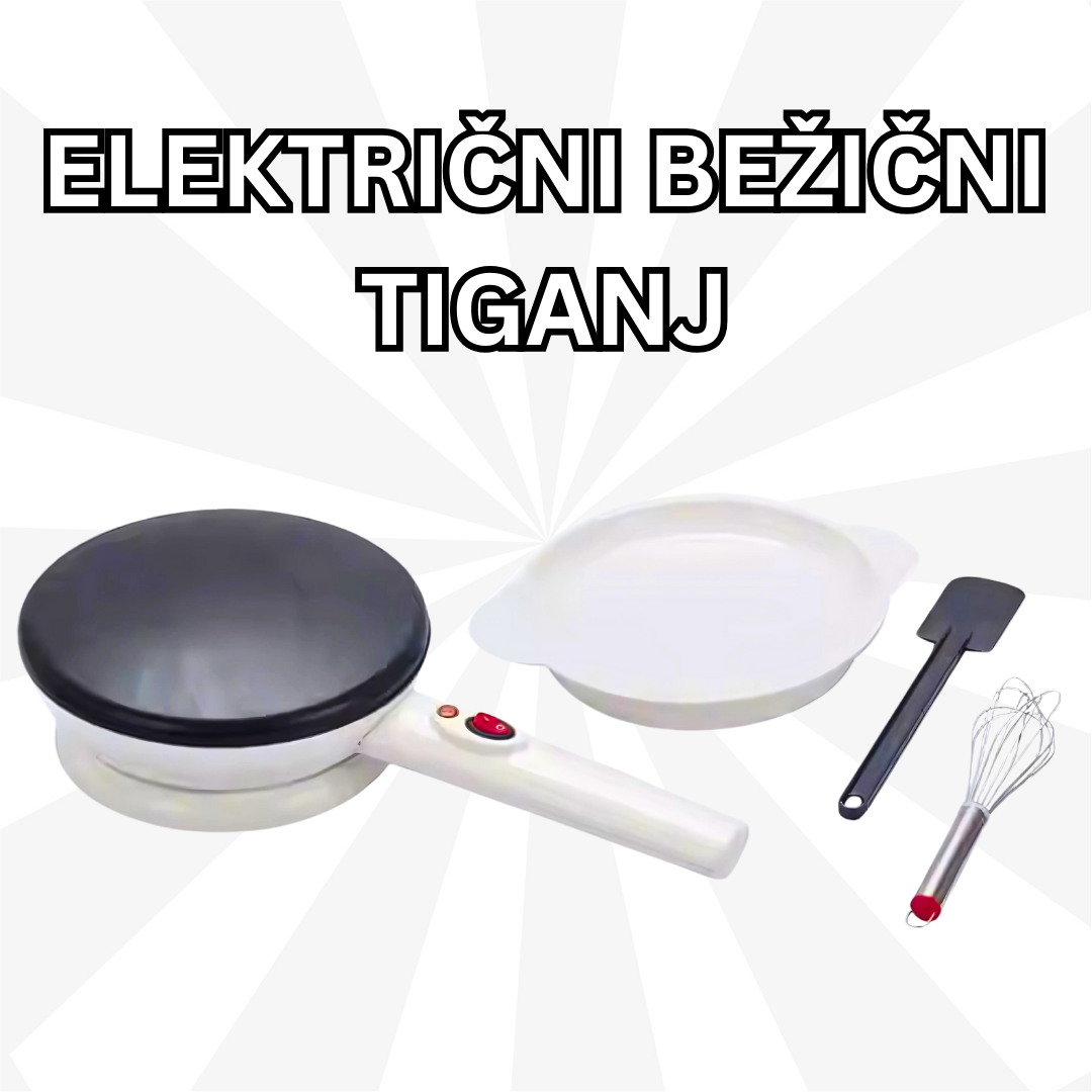 ELEKTRIČNI BEŽIČNI TIGANJ ZA PEČENJE BEZ ULJA